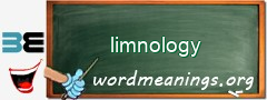 WordMeaning blackboard for limnology